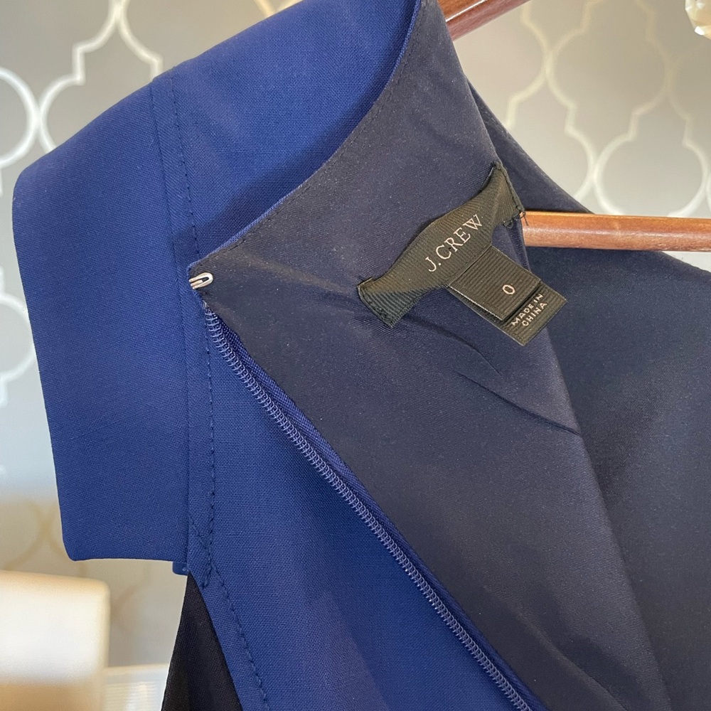 J.Crew Colorblock Sheath Resume Dress in Stretch Italian Wool - Picture 5 of 9